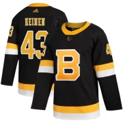 Adidas Danton Heinen Boston Bruins Youth Authentic Alternate Jersey - Black