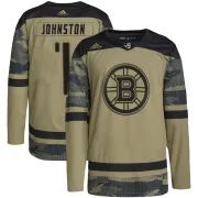 Adidas Eddie Johnston Boston Bruins Youth Authentic Military Appreciation Practice Jersey - Camo