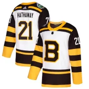 Adidas Garnet Hathaway Boston Bruins Youth Authentic 2019 Winter Classic Jersey - White