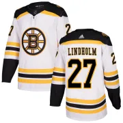 Adidas Hampus Lindholm Boston Bruins Youth Authentic Away Jersey - White