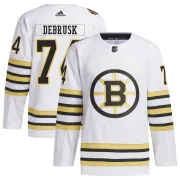 Adidas Jake DeBrusk Boston Bruins Men's Authentic 100th Anniversary Primegreen Jersey - White