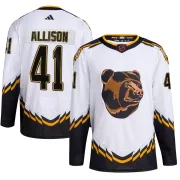 Adidas Jason Allison Boston Bruins Men's Authentic Reverse Retro 2.0 Jersey - White