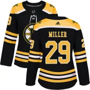 Adidas Jay Miller Boston Bruins Women's Authentic Home Jersey - Black