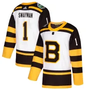 Adidas Jeremy Swayman Boston Bruins Youth Authentic 2019 Winter Classic Jersey - White