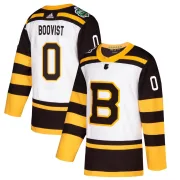 Adidas Jesper Boqvist Boston Bruins Youth Authentic 2019 Winter Classic Jersey - White