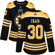 Adidas Jim Craig Boston Bruins Women's Authentic Home Jersey - Black