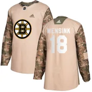 Adidas John Wensink Boston Bruins Youth Authentic Veterans Day Practice Jersey - Camo