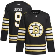 Adidas Johnny Bucyk Boston Bruins Youth Authentic 100th Anniversary Primegreen Jersey - Black