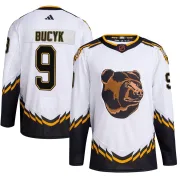 Adidas Johnny Bucyk Boston Bruins Youth Authentic Reverse Retro 2.0 Jersey - White