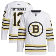 Adidas Kevin Shattenkirk Boston Bruins Youth Authentic 100th Anniversary Primegreen Jersey - White