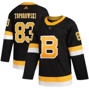Adidas Luke Toporowski Boston Bruins Men's Authentic Alternate Jersey - Black