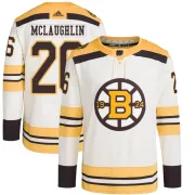 Adidas Marc McLaughlin Boston Bruins Men's Authentic 100th Anniversary Primegreen Jersey - Cream