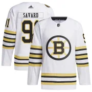 Adidas Marc Savard Boston Bruins Men's Authentic 100th Anniversary Primegreen Jersey - White