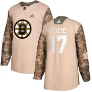Adidas Milan Lucic Boston Bruins Youth Authentic Veterans Day Practice Jersey - Camo