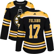 Adidas Nick Foligno Boston Bruins Women's Authentic Home Jersey - Black