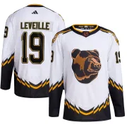 Adidas Normand Leveille Boston Bruins Youth Authentic Reverse Retro 2.0 Jersey - White