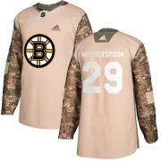 Adidas Parker Wotherspoon Boston Bruins Youth Authentic Veterans Day Practice Jersey - Camo