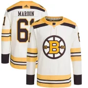 Adidas Pat Maroon Boston Bruins Men's Authentic 100th Anniversary Primegreen Jersey - Cream