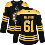 Adidas Pat Maroon Boston Bruins Women's Authentic Home Jersey - Black