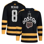 Adidas Peter Mcnab Boston Bruins Men's Authentic 2023 Winter Classic Jersey - Black