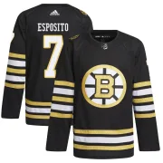 Adidas Phil Esposito Boston Bruins Youth Authentic 100th Anniversary Primegreen Jersey - Black