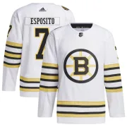 Adidas Phil Esposito Boston Bruins Youth Authentic 100th Anniversary Primegreen Jersey - White