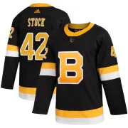 Adidas Pj Stock Boston Bruins Men's Authentic Alternate Jersey - Black