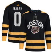 Adidas Reilly Walsh Boston Bruins Men's Authentic 2023 Winter Classic Jersey - Black