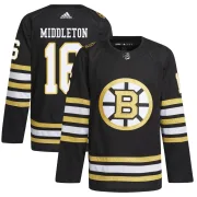 Adidas Rick Middleton Boston Bruins Men's Authentic 100th Anniversary Primegreen Jersey - Black