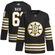 Adidas Rick Nash Boston Bruins Men's Authentic 100th Anniversary Primegreen Jersey - Black
