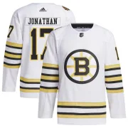 Adidas Stan Jonathan Boston Bruins Youth Authentic 100th Anniversary Primegreen Jersey - White