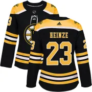 Adidas Steve Heinze Boston Bruins Women's Authentic Home Jersey - Black