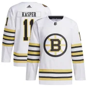 Adidas Steve Kasper Boston Bruins Men's Authentic 100th Anniversary Primegreen Jersey - White