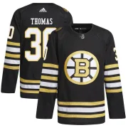 Adidas Tim Thomas Boston Bruins Youth Authentic 100th Anniversary Primegreen Jersey - Black