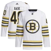 Adidas Tuukka Rask Boston Bruins Men's Authentic 100th Anniversary Primegreen Jersey - White