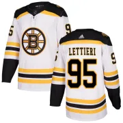 Adidas Vinni Lettieri Boston Bruins Youth Authentic Away Jersey - White