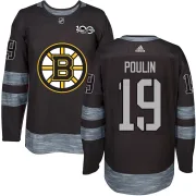 Dave Poulin Boston Bruins Youth Authentic 1917-2017 100th Anniversary Jersey - Black