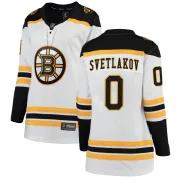 Fanatics Branded Andrei Svetlakov Boston Bruins Women's Breakaway Away Jersey - White