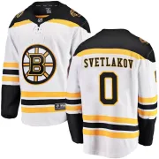 Fanatics Branded Andrei Svetlakov Boston Bruins Youth Breakaway Away Jersey - White