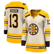 Fanatics Branded Bill Guerin Boston Bruins Women's Premier Breakaway 100th Anniversary Jersey - Cream