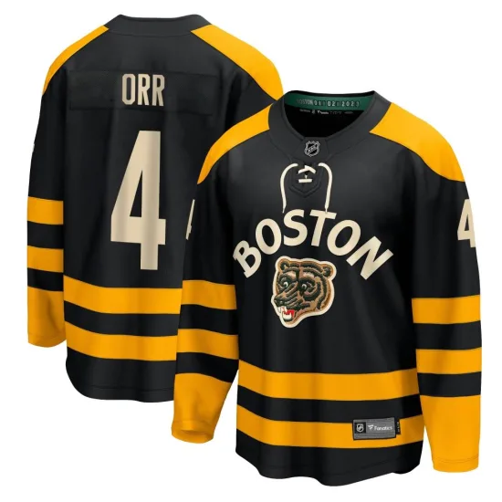 Fanatics Branded Bobby Orr Boston Bruins Youth Breakaway 2023 Winter Classic Jersey - Black