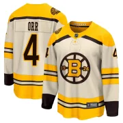 Fanatics Branded Bobby Orr Boston Bruins Youth Premier Breakaway 100th Anniversary Jersey - Cream