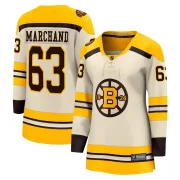 Fanatics Branded Brad Marchand Boston Bruins Women's Premier Breakaway 100th Anniversary Jersey - Cream
