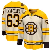 Fanatics Branded Brad Marchand Boston Bruins Youth Premier Breakaway 100th Anniversary Jersey - Cream