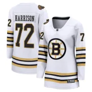 Fanatics Branded Brett Harrison Boston Bruins Women's Premier Breakaway 100th Anniversary Jersey - White