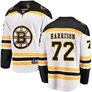 Fanatics Branded Brett Harrison Boston Bruins Youth Breakaway Away Jersey - White