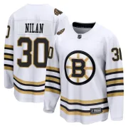 Fanatics Branded Chris Nilan Boston Bruins Men's Premier Breakaway 100th Anniversary Jersey - White