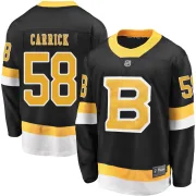 Fanatics Branded Connor Carrick Boston Bruins Men's Premier Breakaway Alternate Jersey - Black