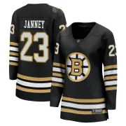 Fanatics Branded Craig Janney Boston Bruins Women's Premier Breakaway 100th Anniversary Jersey - Black
