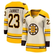 Fanatics Branded Craig Janney Boston Bruins Women's Premier Breakaway 100th Anniversary Jersey - Cream